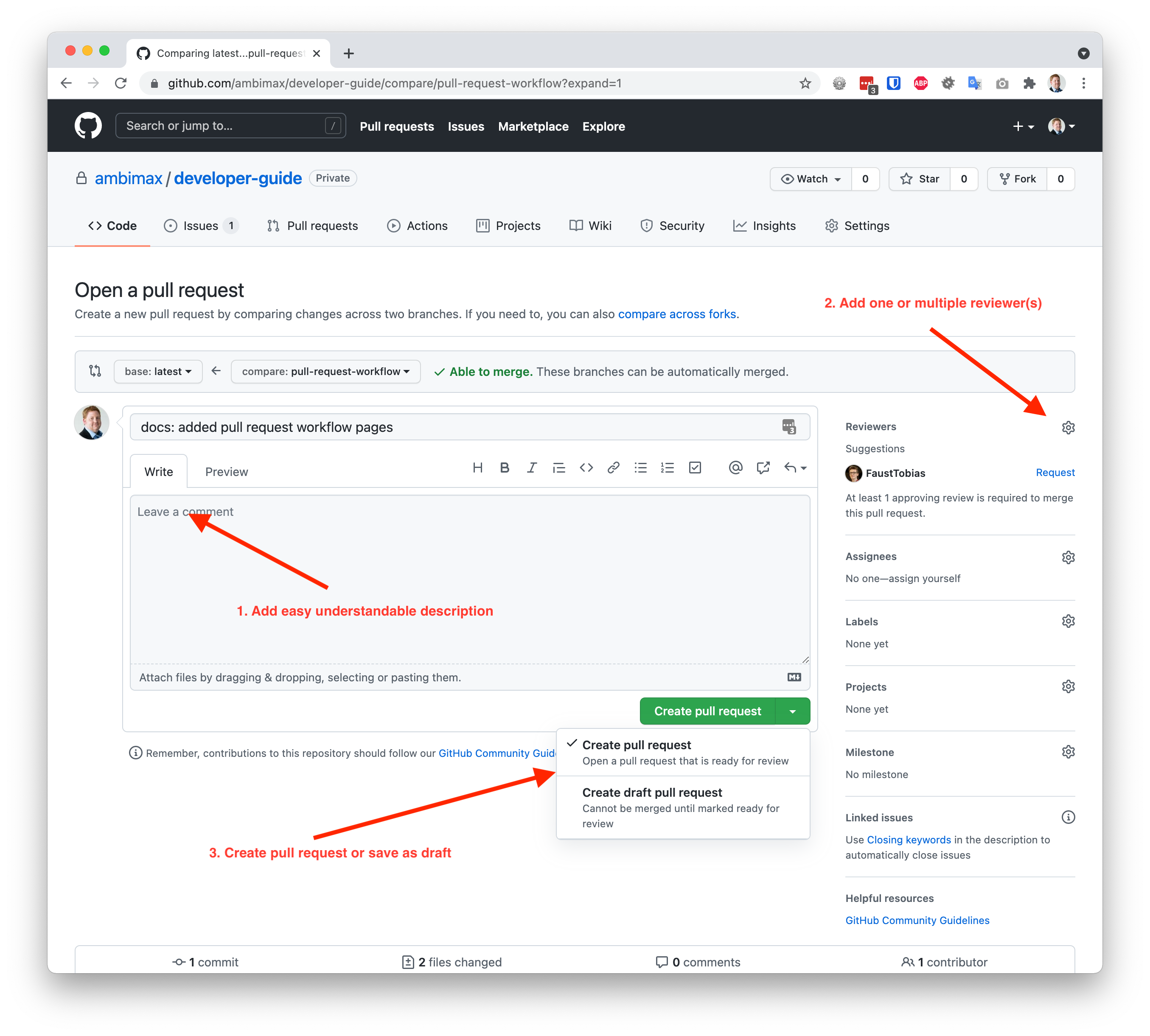 Open Pull Request